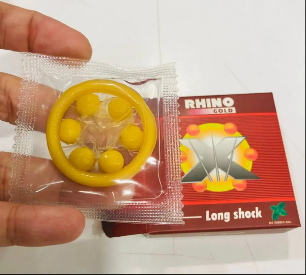 Bao Cao Su 6 Bi Nổi RHINO XMEN - Hàng loại 1 - Combo 5 hộp tặng 1 gel gói
