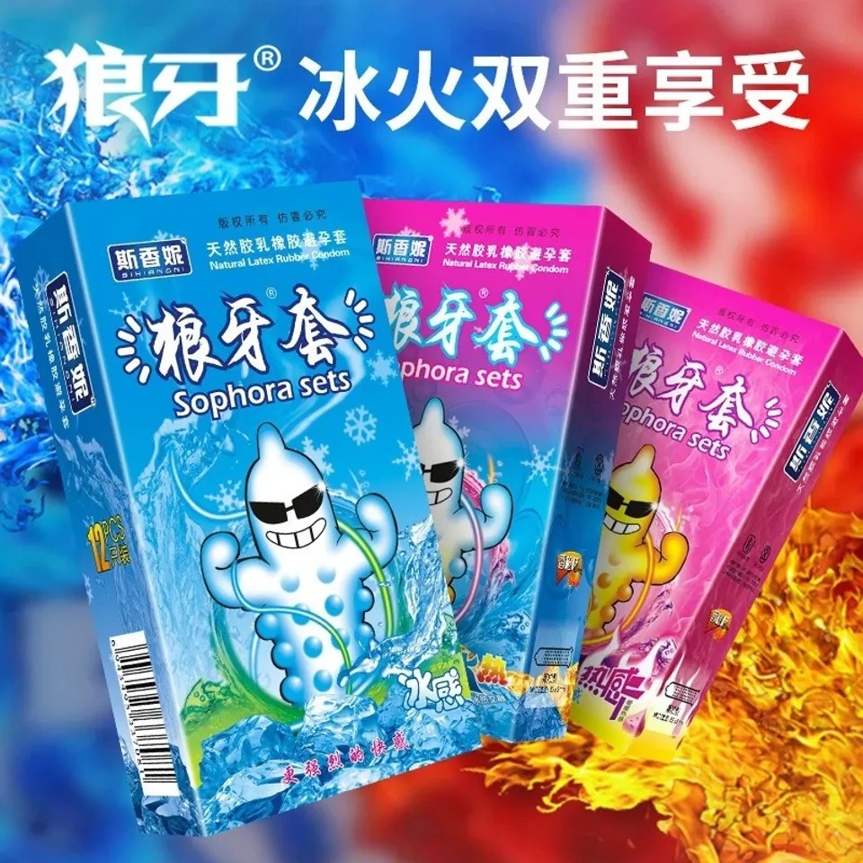 Bao Cao Su Nóng Lạnh Gai SOPHORA SETS - Hộp 12 Cái