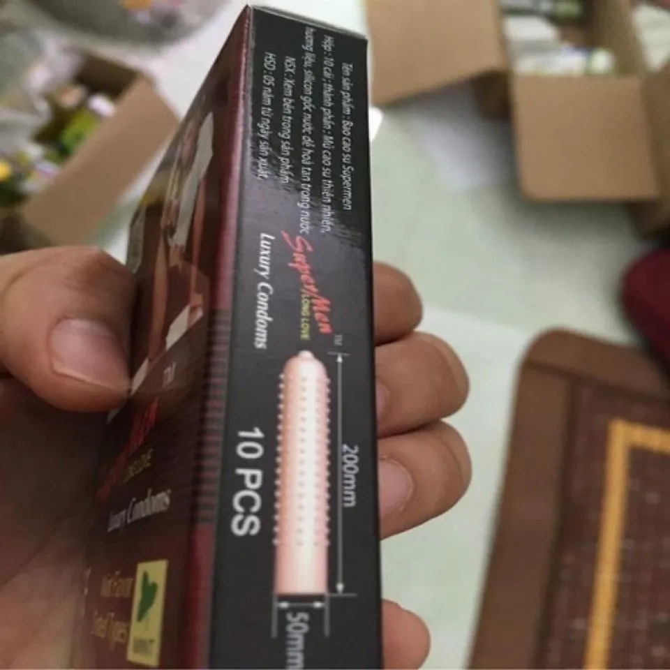 Bao Cao Su Super Men Chính Hãng, Gai Nổi Hương Bạc Hà